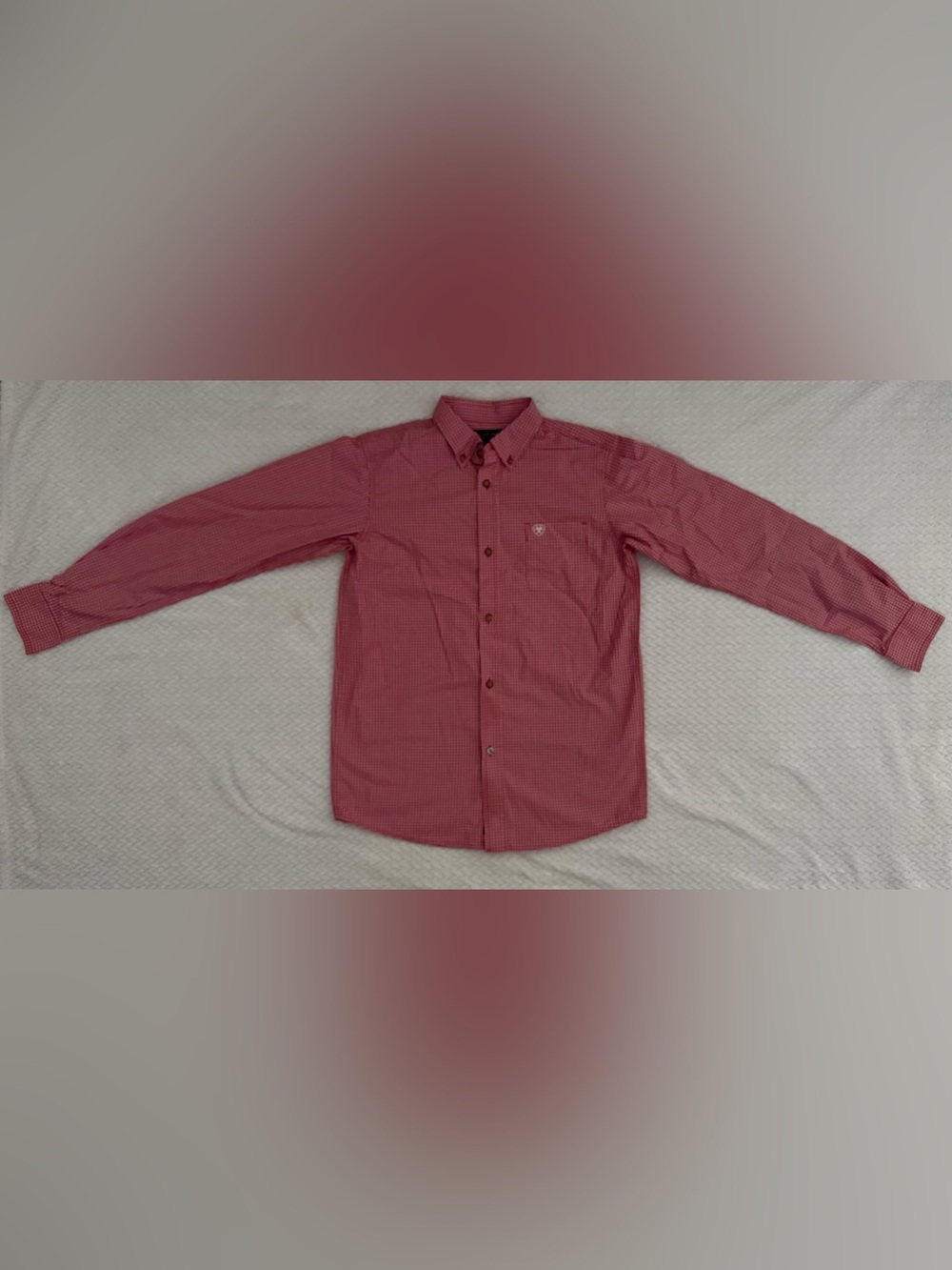 Ariat Boys Hibiscus Micro-Check Button-Down Shirt